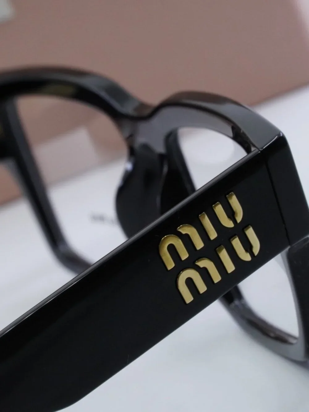 Miu Miu MU02XV 1AB1O1 Rectangle Eyeglasses – Black 54mm